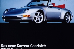 Porsche 911 Carrera Cabriolet Advertising Poster